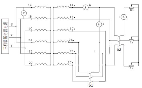 三相變壓器并聯(lián)運行接線圖