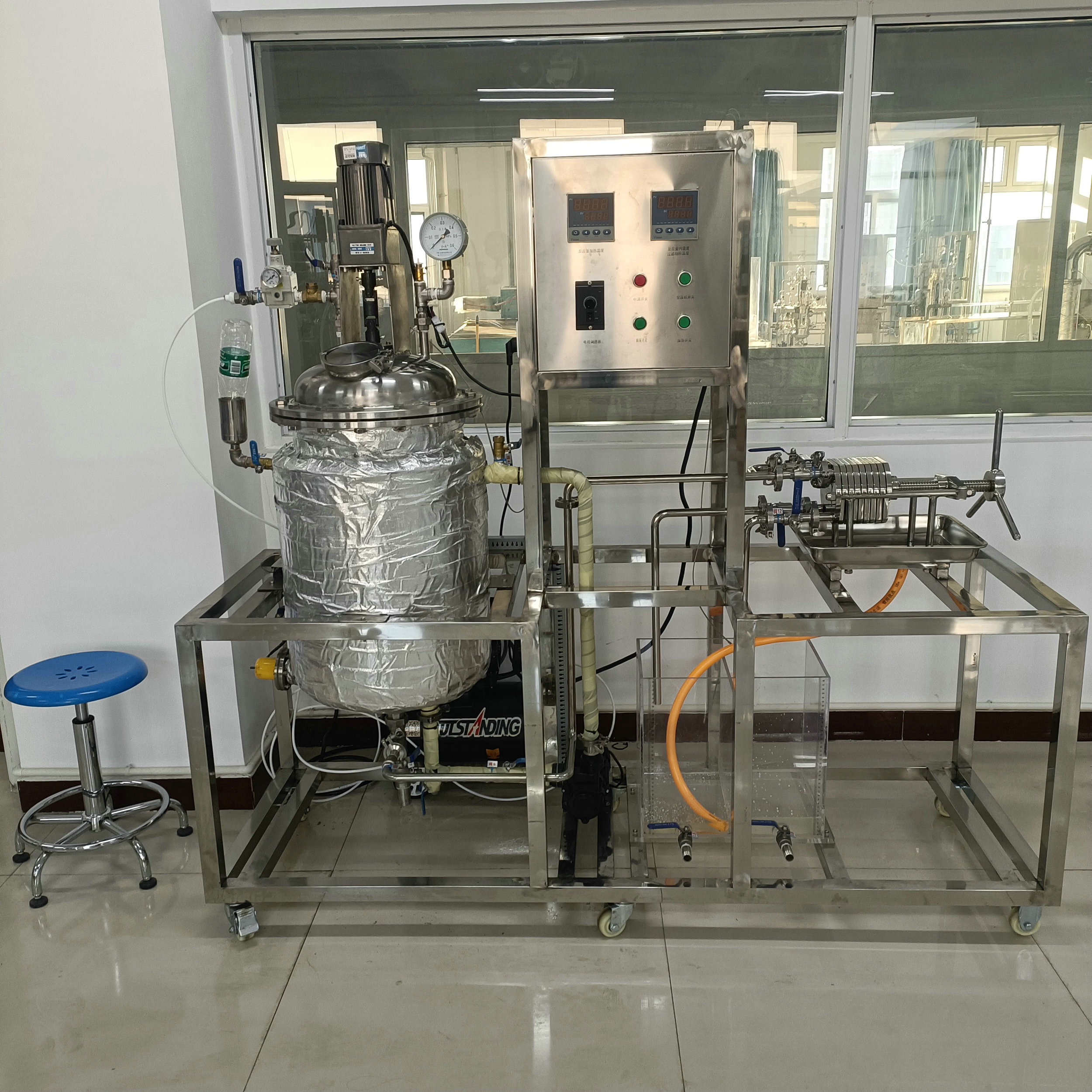 板框過濾反應(yīng)釜組合實(shí)驗裝置